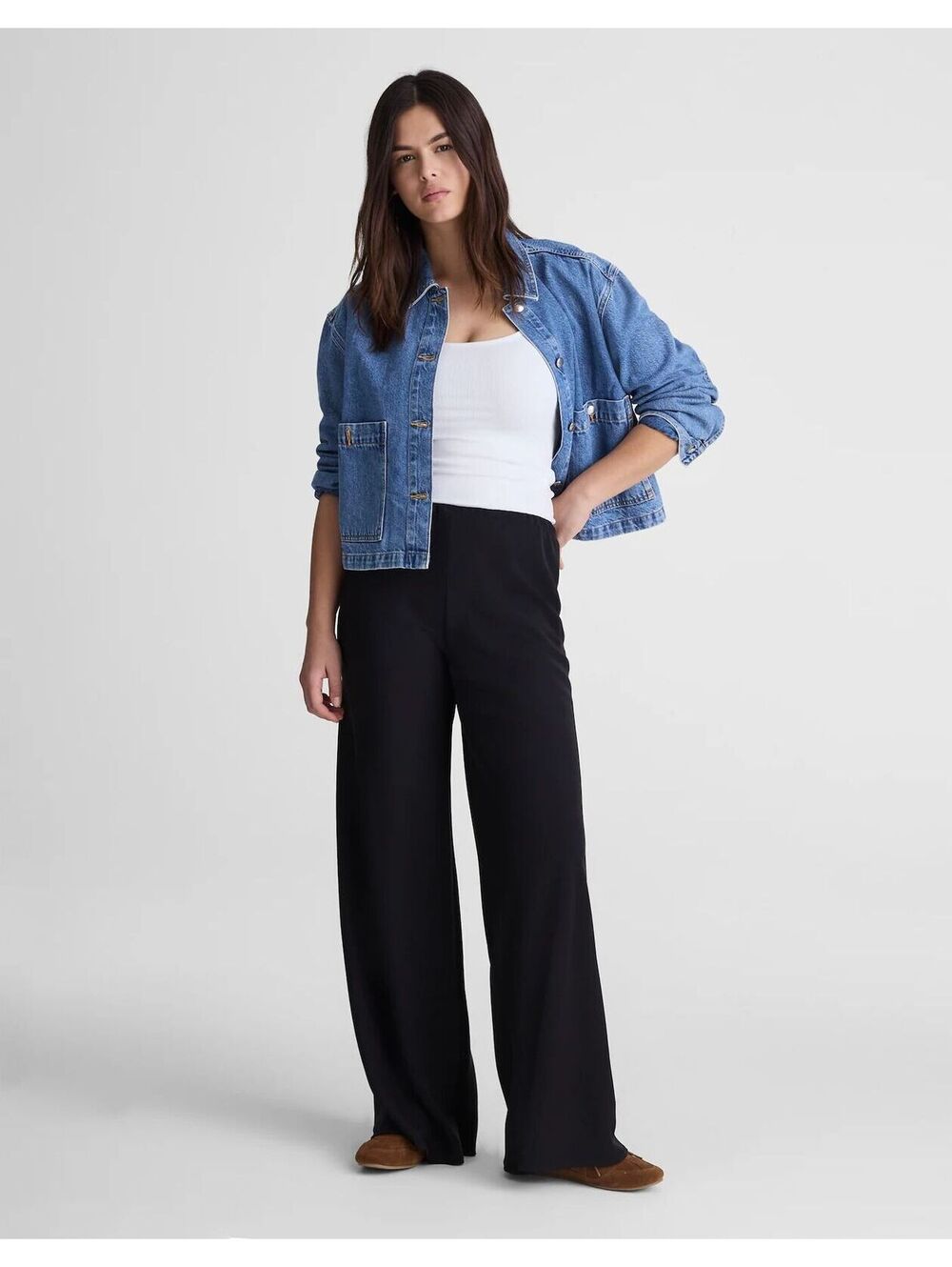 NWOT Madewell Pull-On‎ Pants in Crepe - Size S - MSRP $98